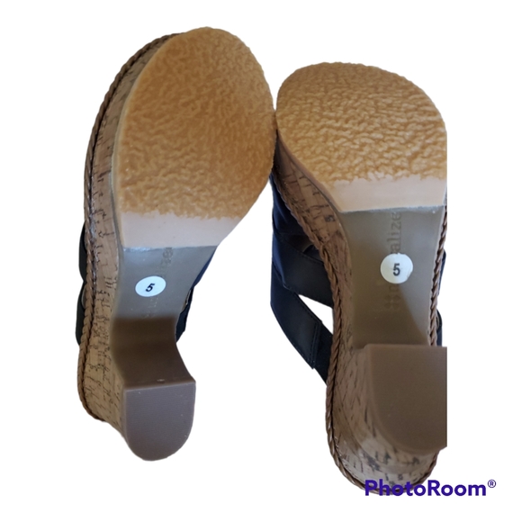 NATURALIZER Black Cork Clog Sandals Mules Shoes - Size 5 / 35 - Picture 5 of 5